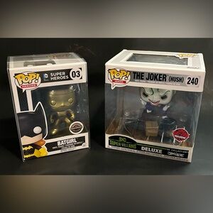 Funko Pop The Joker (Hush) #240 & Bat Girl Gold #03 Lot
